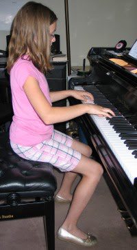 Online music lessons best angle for piano