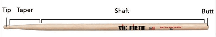 the different parts of a drumstick