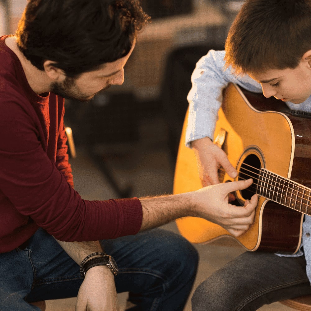 Guitar lessons with kids 